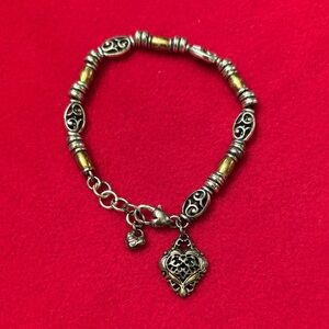 Brighton Silver and Gold Charm Bracelet
